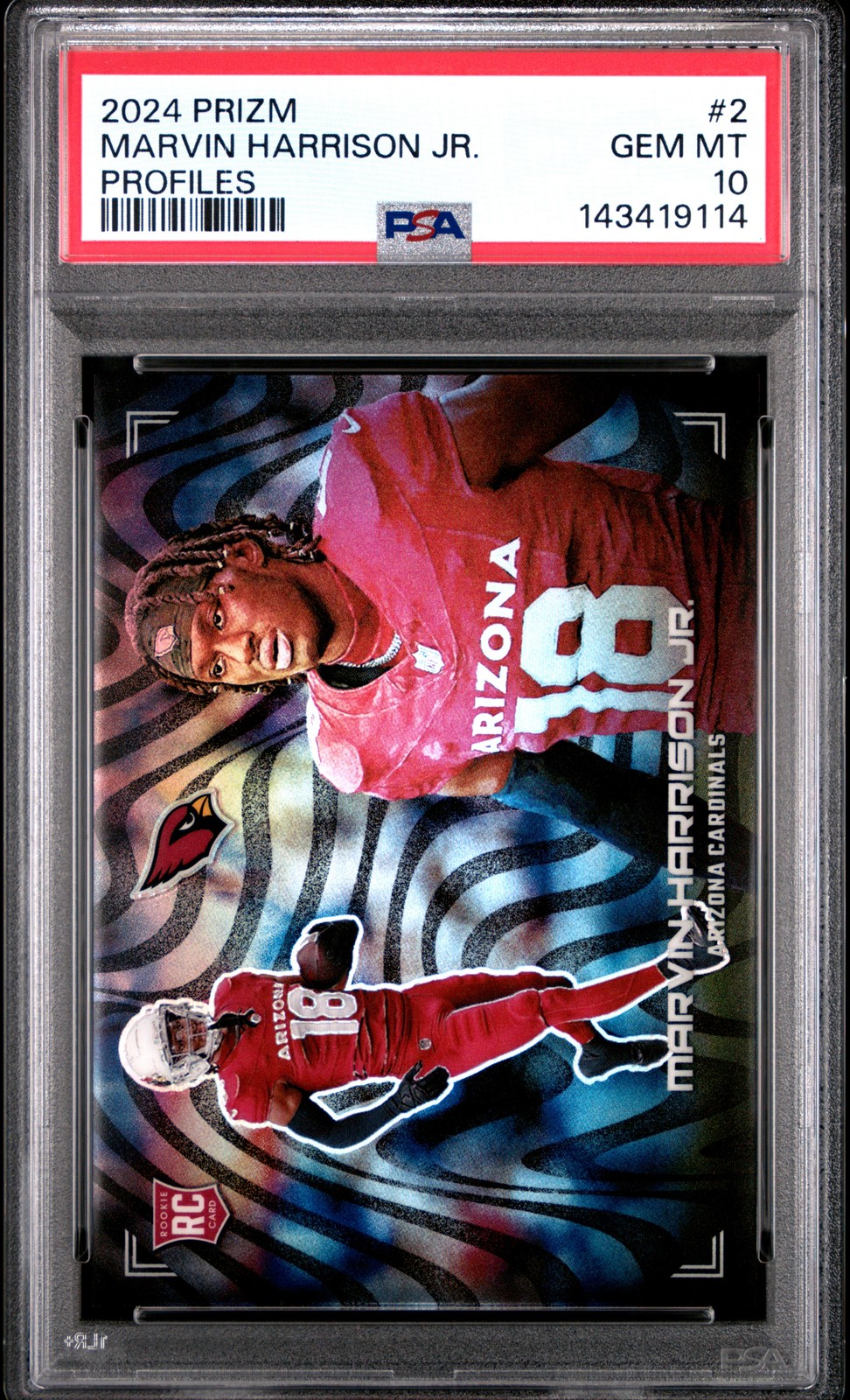 Marvin Harrison Jr. Panini Prizm Profiles #2 Base