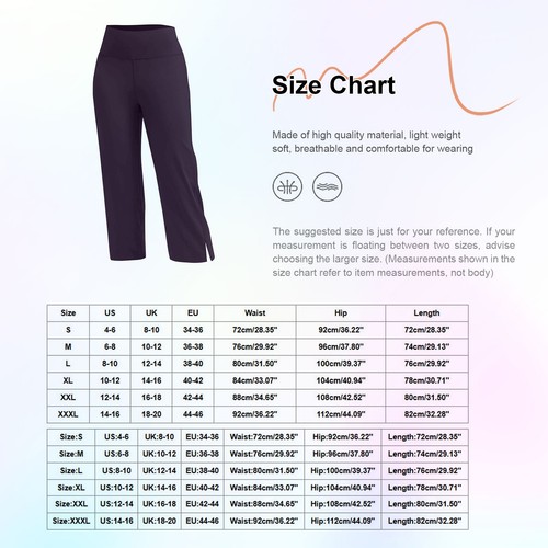 Pantaloni da golf donna 7/8 larghi pantaloni sportivi taglio 3D aderenti resistenti semplici - Foto 21 di 40
