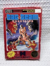 Tag Team Wrestling Nintendo NES Game Cartridge Original Box Data East 1986