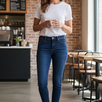 Refuge Dark Blue Skinny Jeans 746