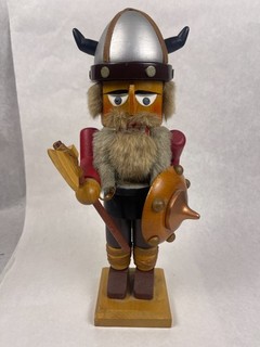 Steinbach Viking Nutcracker West Germany Volkskunst Hohenhameln Warrior
