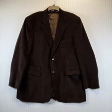 Brooks Brothers 346 Brown Corduroy Blazer Sport Coat Jacket 2-Button Lined 46R