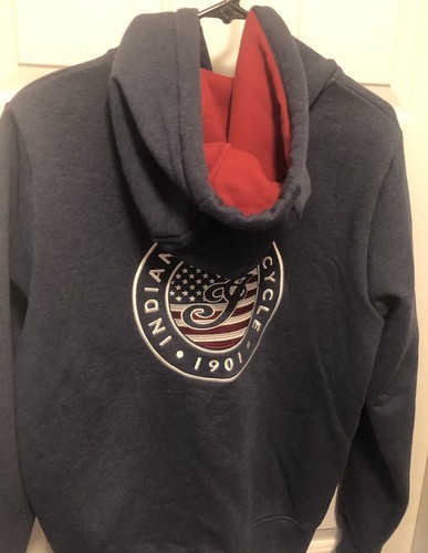 Indian Motorcycle Women’s USA Flag Zip Up Hoodie Size Large NWT - Picture 6 of 12