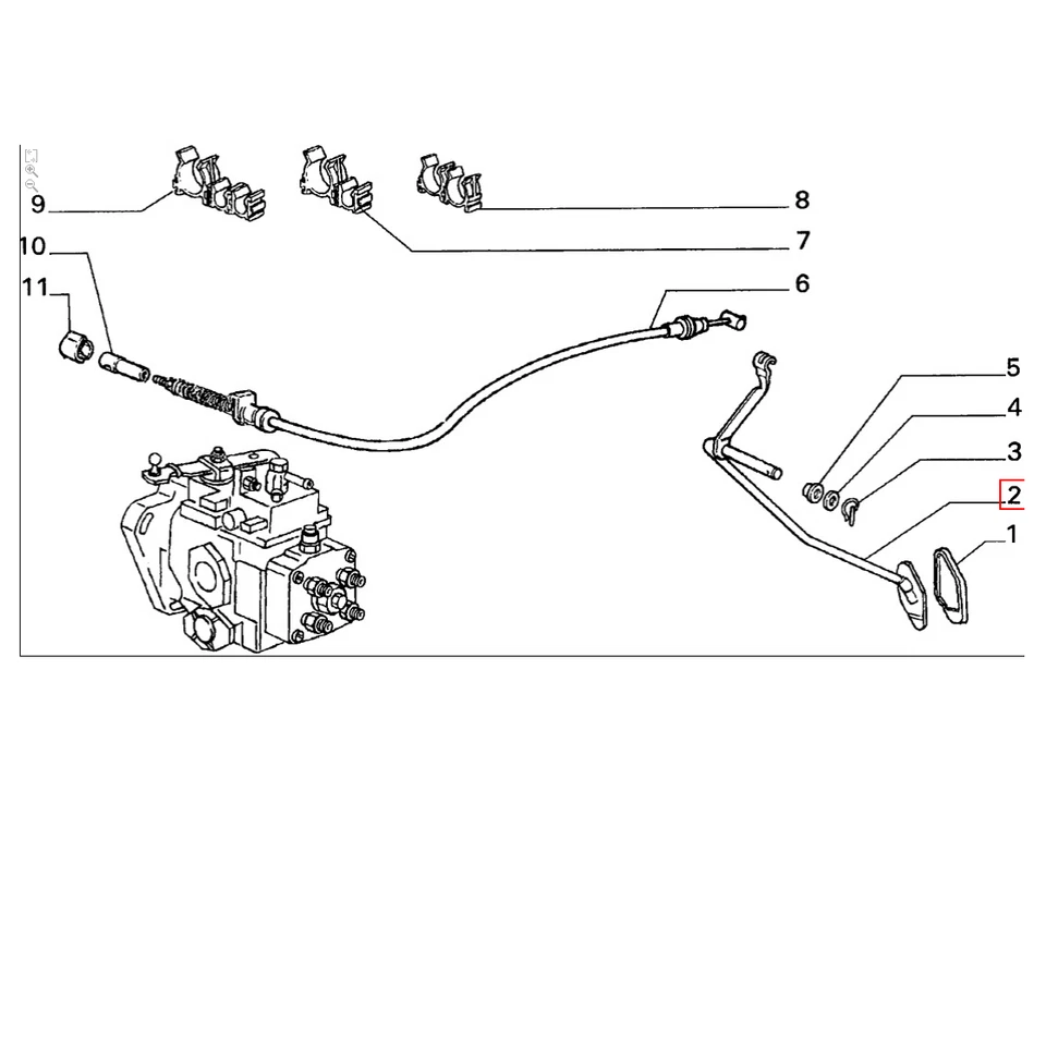 PEDALE ACCELERATORE FIAT UNO ORIGINALE 7637720 Foto 2 de 4