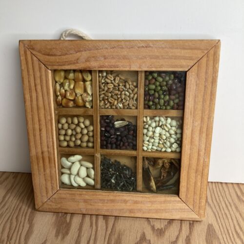 Placa colgante de cocina de semillas rústicas vintage - 9 tipos diferentes - Imagen 1 de 8