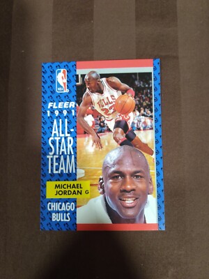 michael jordan fleer 1991 all-star team card #211 rare 1991-92 PSA 8 Graded Basketball NBA 1992 91 92 : Collectibles & Fine Art 1991-92 MICHAEL JORDAN - FLEER