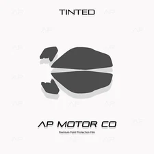 Fits Ford Escape 2017-2019 Smoke Black Headlight TPU PPF Pre-Cut Kit Gloss