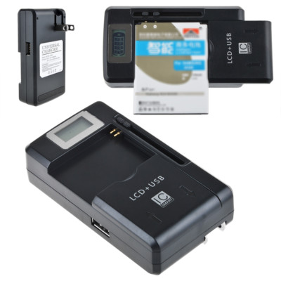 Universal LCD Battery Charger for Nokia Lumia X6 X1-00 C3-00 Asha 200 201 302
