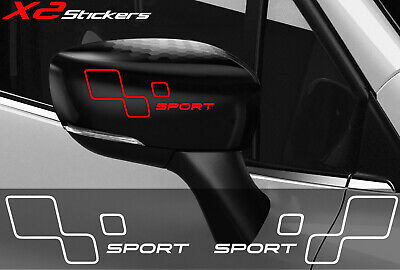 Renault Sport X2 stickers bas de caisse gauche et droit 20 cm x 5 cm 13 coloris