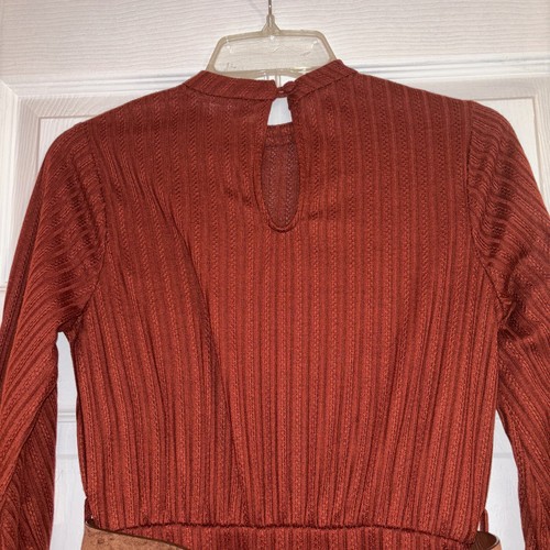 B. Darlin Womens Red Knit Pointelle Mini Fit & Flare Dress Juniors Size 1/2 - Picture 5 of 8