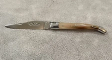 Laguiole En Aubrac Pocket Knife Horn Handle NOB 12c27