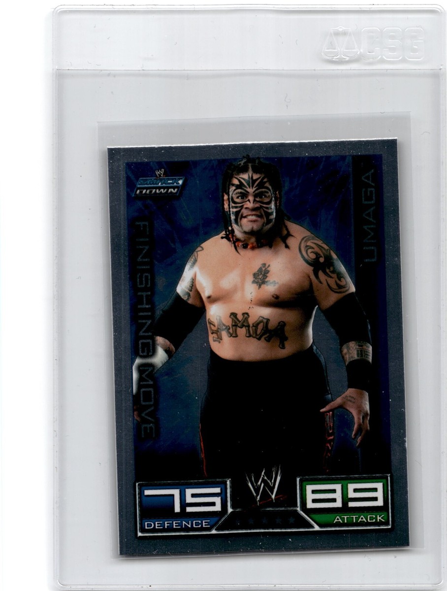 2008 Topps WWE Slam Attax Foil Umaga | eBay