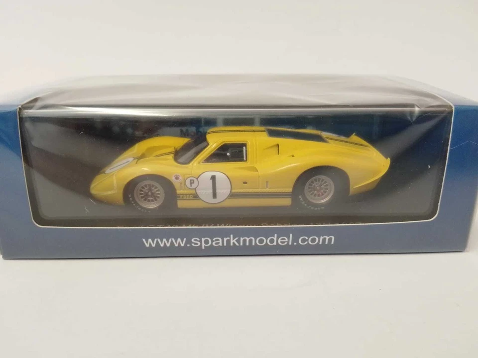 Spark Ford GT40 MK IV #1 Andretti - Mclaren winner 12h Sebring 1967 1/43 43SE67 - Immagine 2 di 3