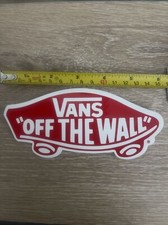 Vans Off The Wall Red White Skateboarding , Surfing Vinyl Decal / Sticker BK1