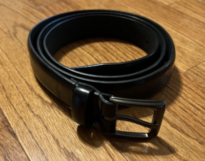 Dockers Black Genuine Leather Dress Belt - Men's Size 44/110 Black Buckle |  eBay