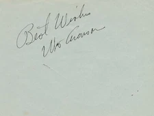 Max Aronson aka Bronco Billy Anderson- Signed Vintage Album Page