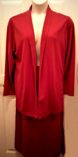 Usado en Excelente Condición Colección Trepano 2 Piezas L/S Sandía Tejido Falda Traje - Para Mujer Talla Grande