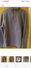 Weird Fish 3/4 Zip Blue/gray Men's Size S Pullover