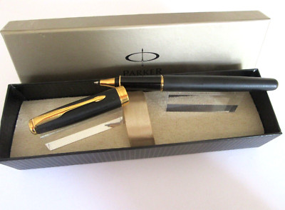 Fesselnd Kugelschreiber Tintenroller Kugel PARKER De Prestige Modell Sonnet Matt