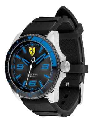 Ferrari SCUDERIA Men's 0830466 BLACK BLUE Analog Display Quartz