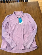 Womens Nivo LS 1/4 Zip Golf Shirt, NWT, Pink, XL