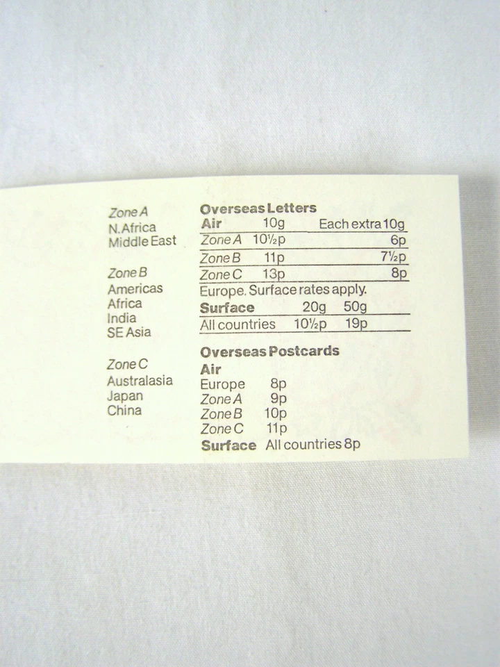 1978 Christmas Royal Mail Stamps Ten at 7p  Ten at 9p Stamp Booklet - Image 4 of 4