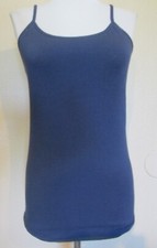 Maidenform Navy Blue Stretch Cotton Cami Women's Medium Spaghetti Straps  NEW