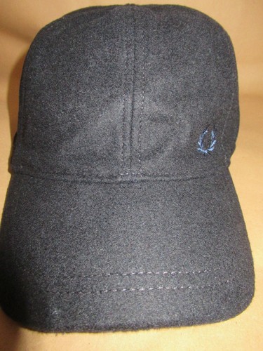 Fred Perry Mens Wool Blend Logo Navy 
