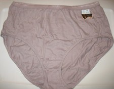 JMS - JUST MY SIZE - NEW - 10 - LAVENDER - 100 COTTON PANTY BRIEF - 7" SIDES