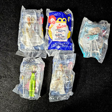 Lot of 5 - 1990's McDonalds Vintage Barbie Happy Meal Toys