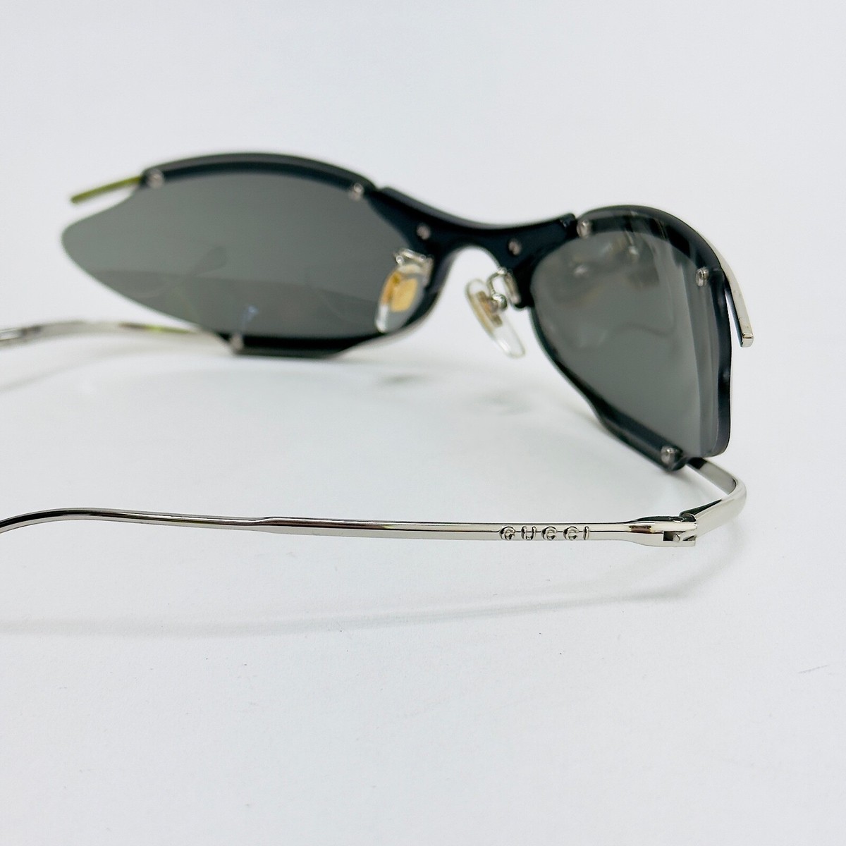 GUCCI 1487 Black Silver Gold Metal Designer Mask Gg1487S Unisex