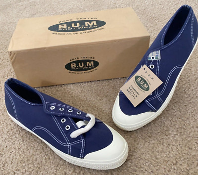 B.U.M. Footwear Womens Sneakers Blue Canvas Sz 10 NWT in Box