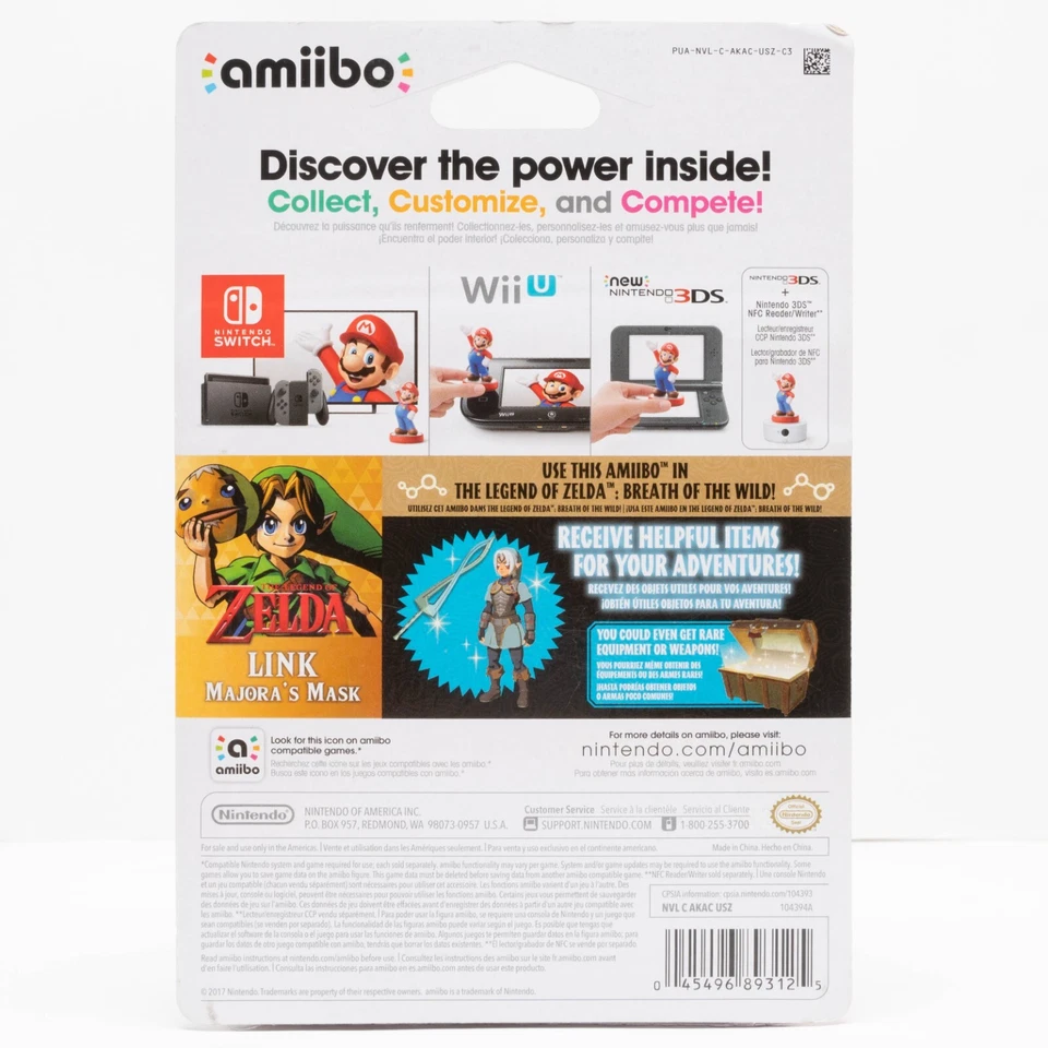 The Legend of Zelda Link Majora's Mask Amiibo - NUEVO Foto 4 de 4