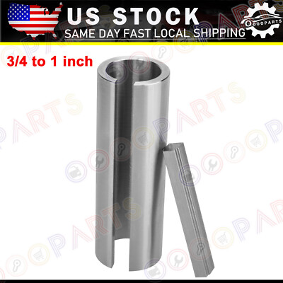 3/4'' to 1'' Inch w/Step Key Gas Engine Pulley Crankshaft Sleeve Adapter Predator