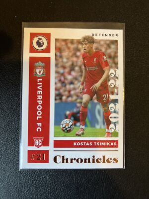 Kostas Tsimikas 2021-22 Chronicles Soccer Liverpool RC Panini Rookie EPL