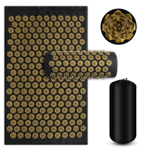 Yoga Mat Cushion Foot Massager Needle Applicator for Pilates Fitness Body Relief