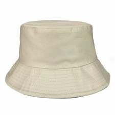 Bucket Hat Adults Unisex Summer Winter Fishing Beach Festival Sun 100% Cotton