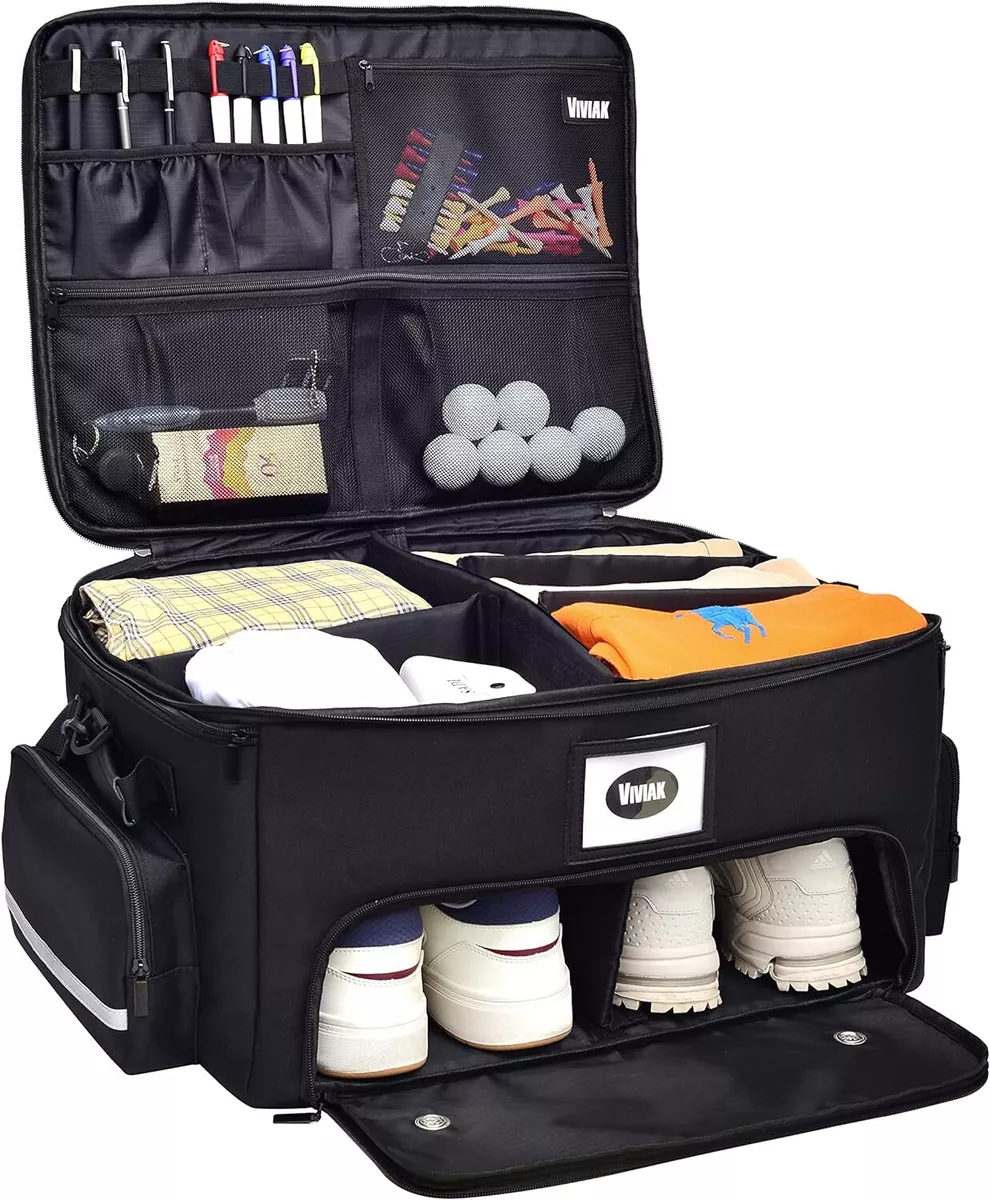 VIVIAK Golf Trunk Organizer Storage Bag Travel for Car SUV Truck