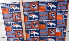 Denver Broncos Fabric 58" Wide 1/2 yd 18" Print NFL boxes