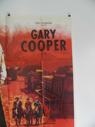 HIGH NOON Large French Poster 47x63 inches GARY COOPER GRACE KELLY 1952 RR - Picture 3 of 6