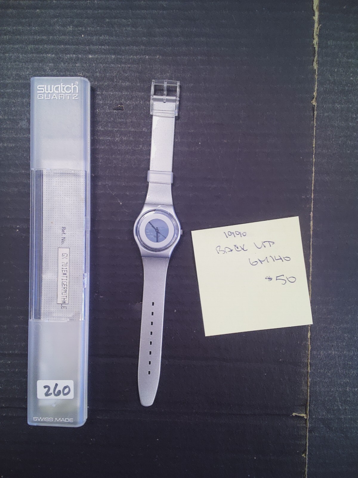 Swatch Originals Brand New Back Up GM140 NOS 1990 needs battery