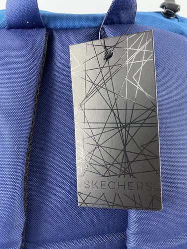 Skechers Backpack Blue & Grey 26x46x14cm Unisex - Picture 4 of 14