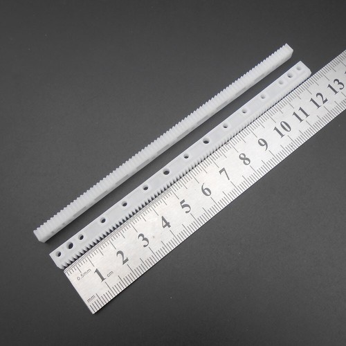 100pz 7*4*125MM Plastica Ingranaggi Rack Trasmissione Pignone Dentellato Track Bar 125MM - Foto 8 di 14