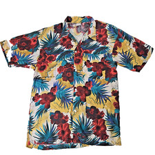 Vintage 80s OP Ocean Pacific Shirt Mens Large Artistic 18 Rare Pro Hawaiian