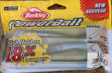 Berkley PowerBait 5" Hollow Belly Hitch-1pk of 3pcs-Brand New-SHIPS N 24 HOURS