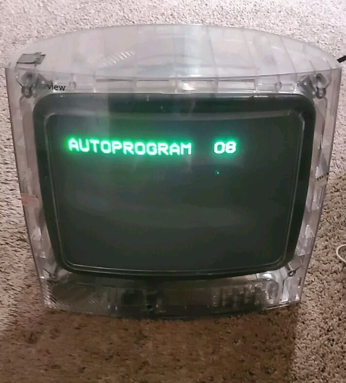 New Clear Prison Tv (13 inch KTV Clear Prison CRT TV Model 13CLR