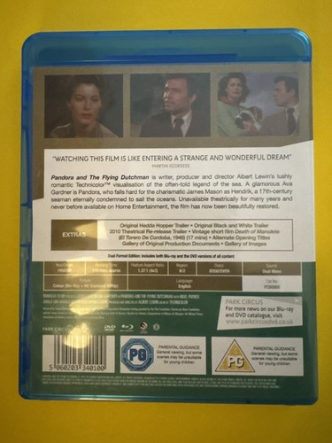 Pandora And The Flying Dutchman-Ava Gardner-Bluray&DVD-2ππβs! ELSEWHERE 60$+! - Picture 2 of 10