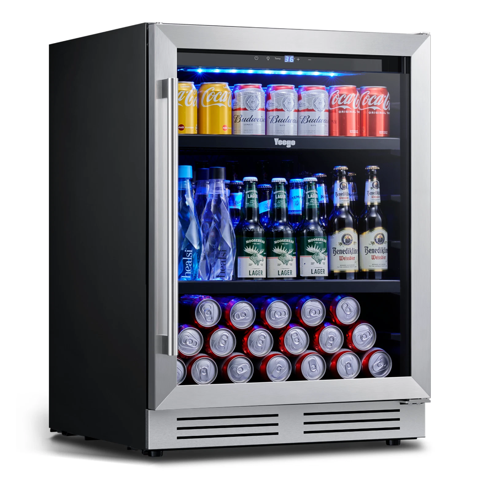 Yeego 24" Beverage Refrigerator Hold 180 Cans Fridge 34°F-54°F For Home/Bar
Opens in a new window or