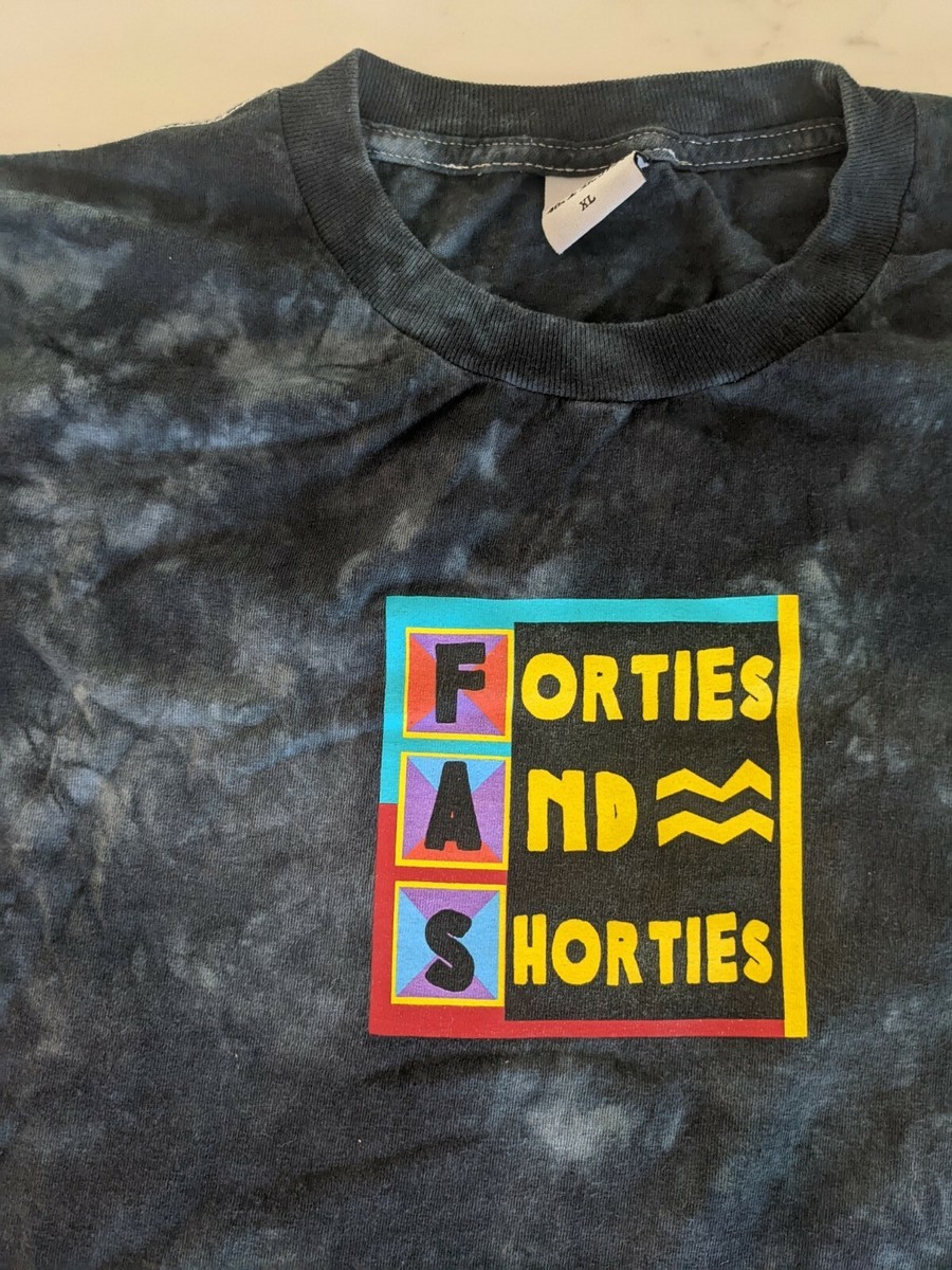 Vintage 40s & Shorties Shirt Tshirt Tye Dye XL Forties Shorties