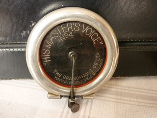 Original Early HMV No.4 Soundbox brass backed
